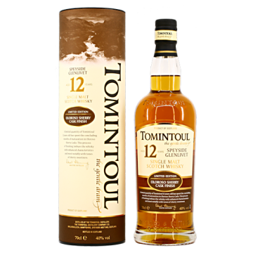 Tomintoul whisky 12 yr Oloroso