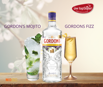 Gordons London Dry Gin - Fizz - Mojito - uw topSlijter nb website